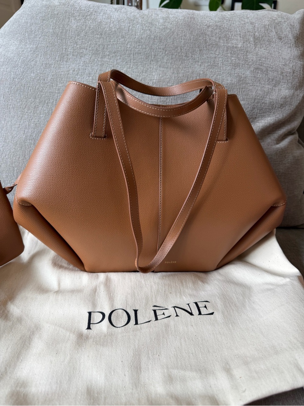 Polene Cyme Bag in Camel
